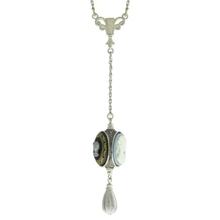 Load image into Gallery viewer, Cameo 3-Way Spinner Drop Pendant Necklace