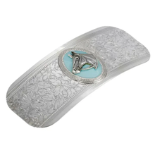 Load image into Gallery viewer, 1928 Jewelry - Turquoise Enamel Horse Head Barrette