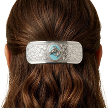 Load image into Gallery viewer, 1928 Jewelry - Turquoise Enamel Horse Head Barrette
