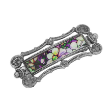 Load image into Gallery viewer, Antiqued Floral Barrette