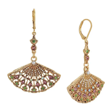 Load image into Gallery viewer, Multi Crystal &amp; Faux Pearl Earrings