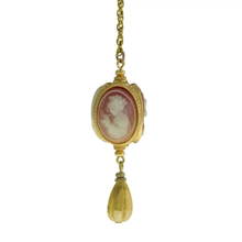 Load image into Gallery viewer, Cameo 3-Way Spinner Drop Pendant Necklace