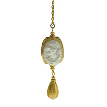 Load image into Gallery viewer, Cameo 3-Way Spinner Drop Pendant Necklace