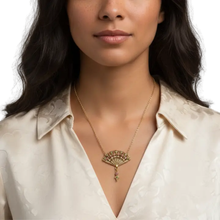 Load image into Gallery viewer, Multi Crystal &amp; Faux Pearl Pendant Necklace