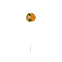 Load image into Gallery viewer, Kelly/Peach Mega Marble Pom Flower