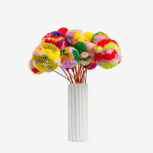 Load image into Gallery viewer, Yellow/Pink Mega Marble Pom Flower